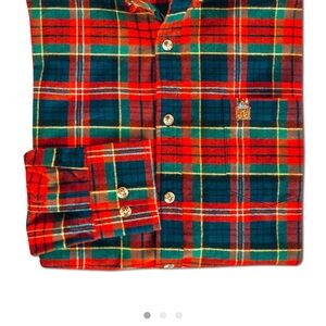 Kiel James Patrick Blue and Red Casual Button Down Shirt